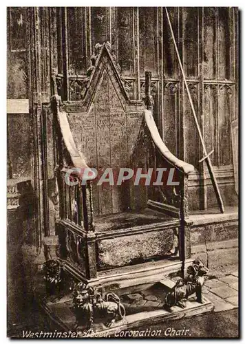 Cartes postales Westminster Coronation Chair