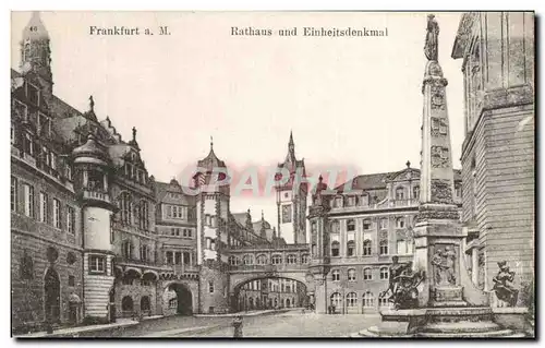 Cartes postales Frankfurt A Main Rathus Und Einheitsdenkmal