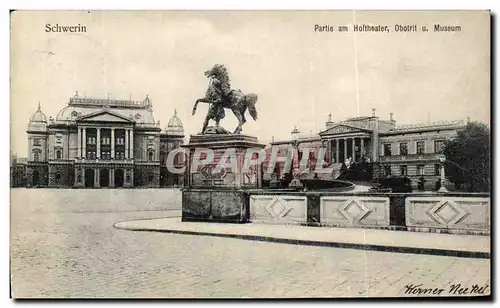 Cartes postales Schwerin Partie am Hoftheater Obotri Museum