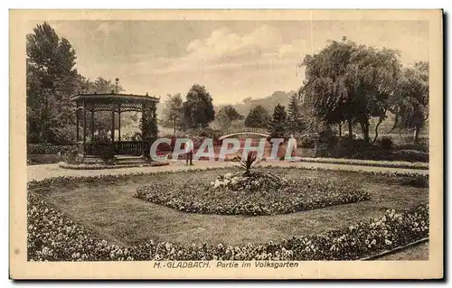 Cartes postales M Gladbach Partie Im Volksgarten