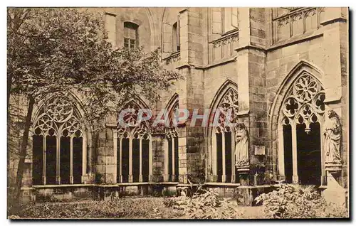 Ansichtskarte AK Der Dom Zu Mainz Domgarten mit Kreuzgang