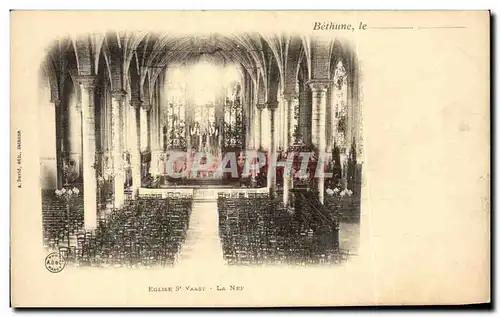 Cartes postales Bethune Eglise St Vaast La Nef