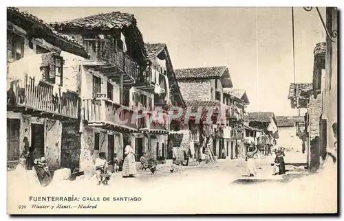 Cartes postales Fuenterrabia Calle De Santiago