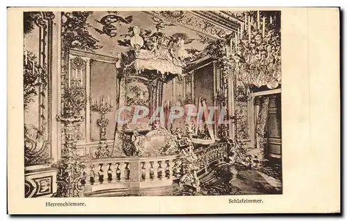 Cartes postales Herrenchiemse Schlafzimmer