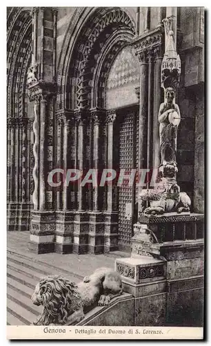 Cartes postales Genova Dettagilo Del Duomo di S Lorenzo Lion