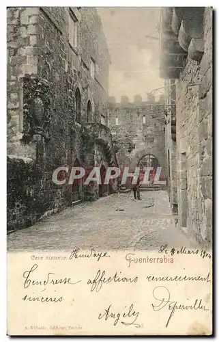 Cartes postales Fuenterrabia Casa historica