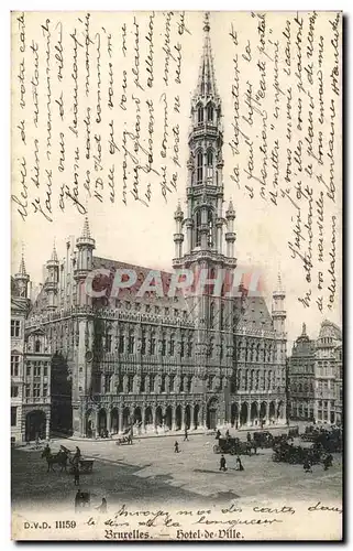 Cartes postales Bruxelles Hotel de Ville