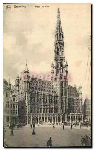 Cartes postales Bruxelles Hotel de Ville
