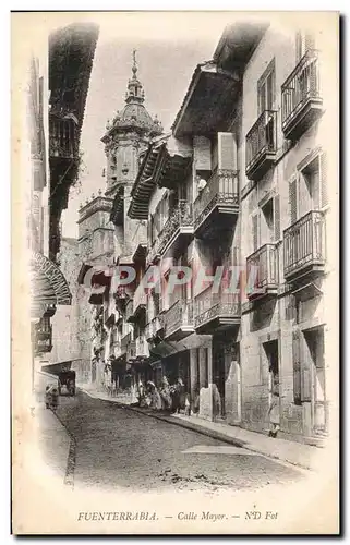 Cartes postales Fuenterrabia Calle Mayor