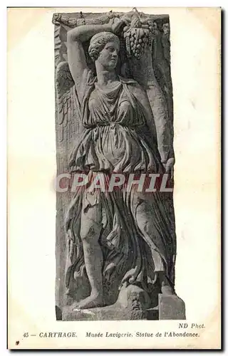 Cartes postales Carthage Musee Lavigerie Statue de l abondance