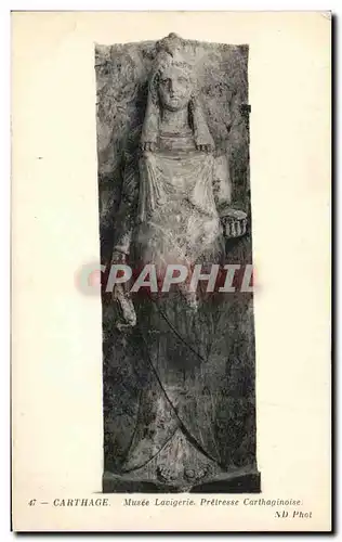 Cartes postales Carthage Musee Lavigerie Pretresse carthaginoise