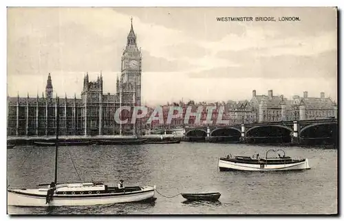 Cartes postales Westminster Bridge London