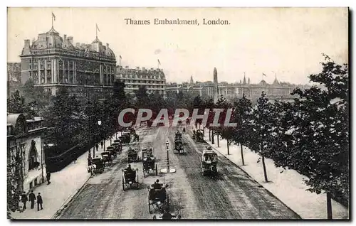 Cartes postales Thames Embankment London