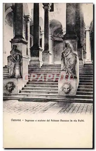 Cartes postales Genova Ingrressa Scalone del Palazzo Durazzo in via Balbi