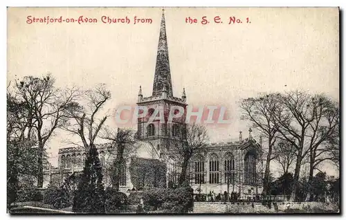 Cartes postales Stratford On Avon Church From the SE