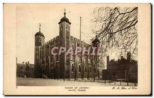 Cartes postales Tower Of London White