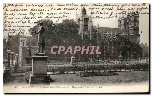 Cartes postales London Westminster Abbey and St Margaret s Church