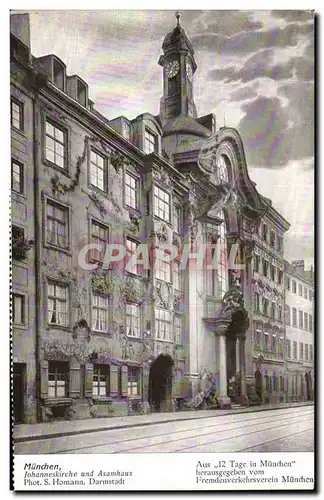 Cartes postales Munchen Johanneskirche und Asamhaus