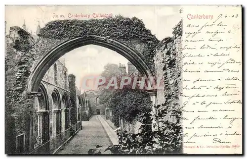 Cartes postales Canterbury Ruins Canterbury