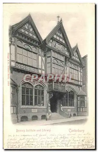 Cartes postales Canterbury Beaney Institute and Library Bibliotheque