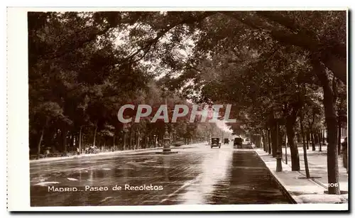 Cartes postales Madrid Paseo de Recoletos