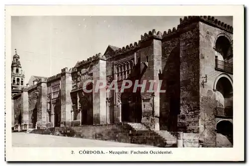 Cartes postales Cordoba Mezquita Fachade Occidental