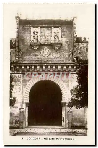 Cartes postales Cordoba Mezquita Puerta Principal