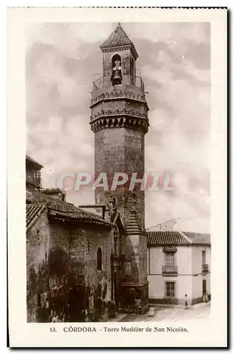 Cartes postales Cordoba Torre Mudejar de San Nicoias