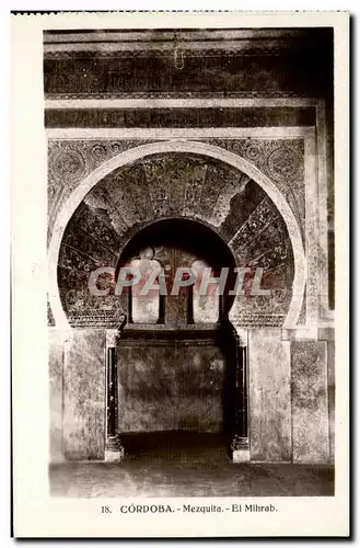 Cartes postales Cordoba Mezquita Ei Mihrab