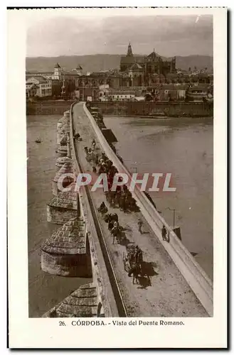 Ansichtskarte AK Cordoba Vista del Puente Romano