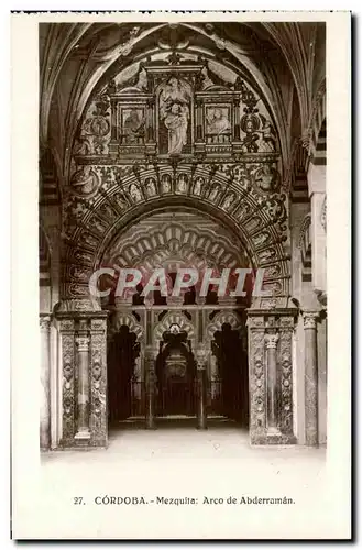 Cartes postales Cordoba Mezquita Arco de Abderraman