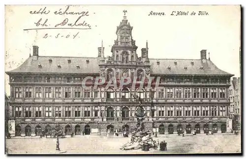 Cartes postales Anuers L Hotel de Ville