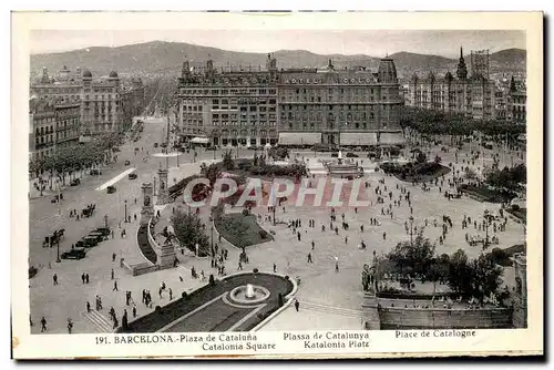 Cartes postales Barcelona Plaza de Cataluna