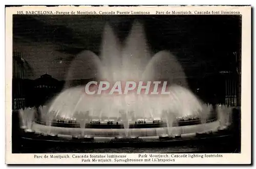 Cartes postales Barcelona Parc de Montjuich Cascade