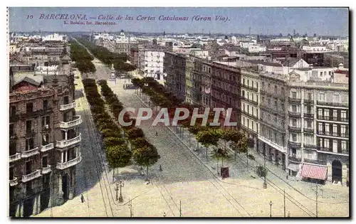 Cartes postales Barcelona Calle de las Cortes Catalanas