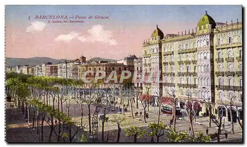 Cartes postales Barcelona Paseo de Gracia