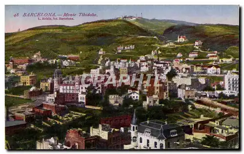 Cartes postales Barcelona Monte Tibidabo