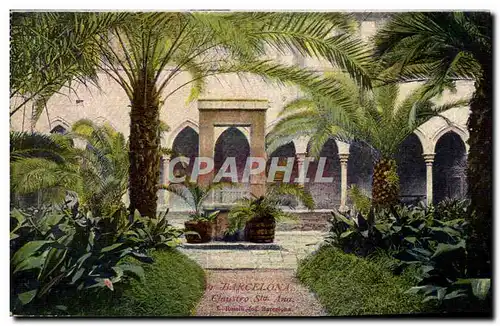 Cartes postales Barcelona Claustro Sta Ana