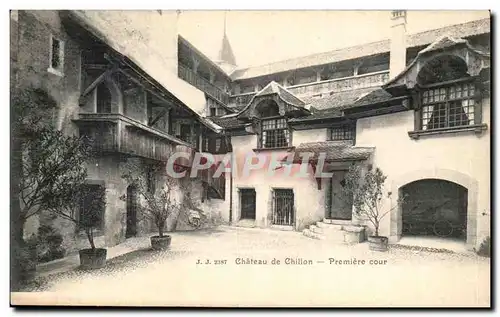 Cartes postales Chateau de Chillon Premiere Cour