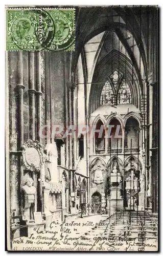 Ansichtskarte AK London Westminster Abbey poets corner