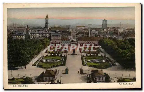 Cartes postales Karlsruhe Schlossplatz