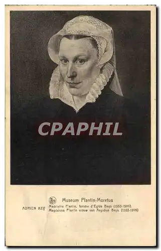 Cartes postales Museum Plantin Moretus Adrien Key Madeleine Plantin Femme d Eglde Beys