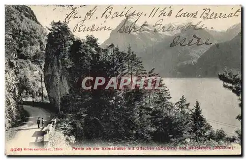 Cartes postales Partie an Der Axenstrasse mit Gitschen und Urirotstock