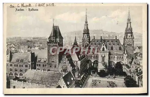 Cartes postales Aachen Rathaus