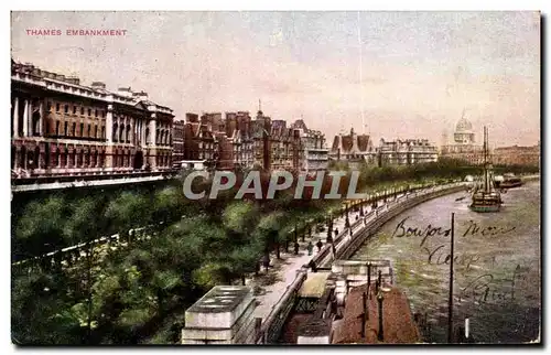 Cartes postales Thames Embankment London