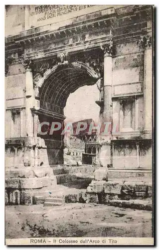 Cartes postales Roma Colosseo dall Arco Di Tito