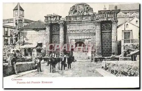 Ansichtskarte AK Cordoba Puerta del Puente Romano