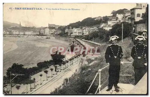 Ansichtskarte AK San Sebastian Vista Desde el Palacio De Miramar