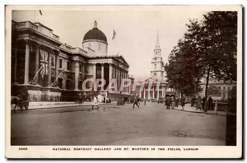 Ansichtskarte AK National Portrait Gallery and St Martins in the Fields London