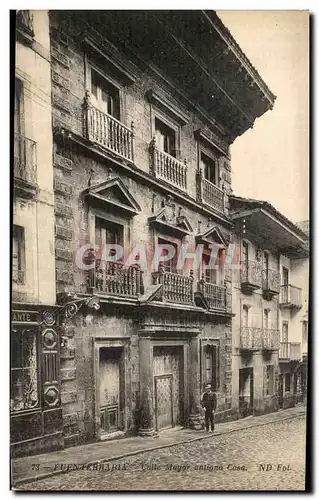 Ansichtskarte AK Fuenterrabia Calle Mayor antigna Casa